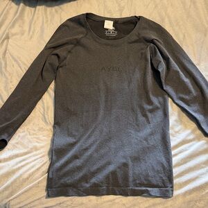 AYBL Charcoal Gray Long Sleeve Performance Top